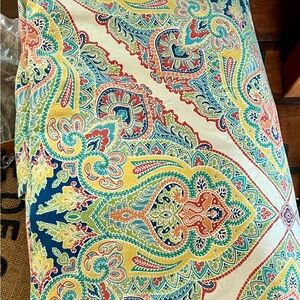 Pottery Barn Multicolor Paloma Paisley King Size Duvet